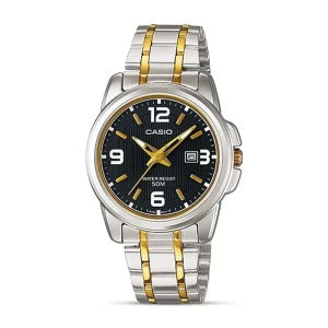Casio LTP-1314SG-1A Black Dial Dual-tone Ladies Watch